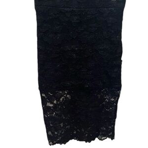 Aqua Black Lace Skirt Size XS NWT Shimmer Stretch Sheer Date Night Dancing